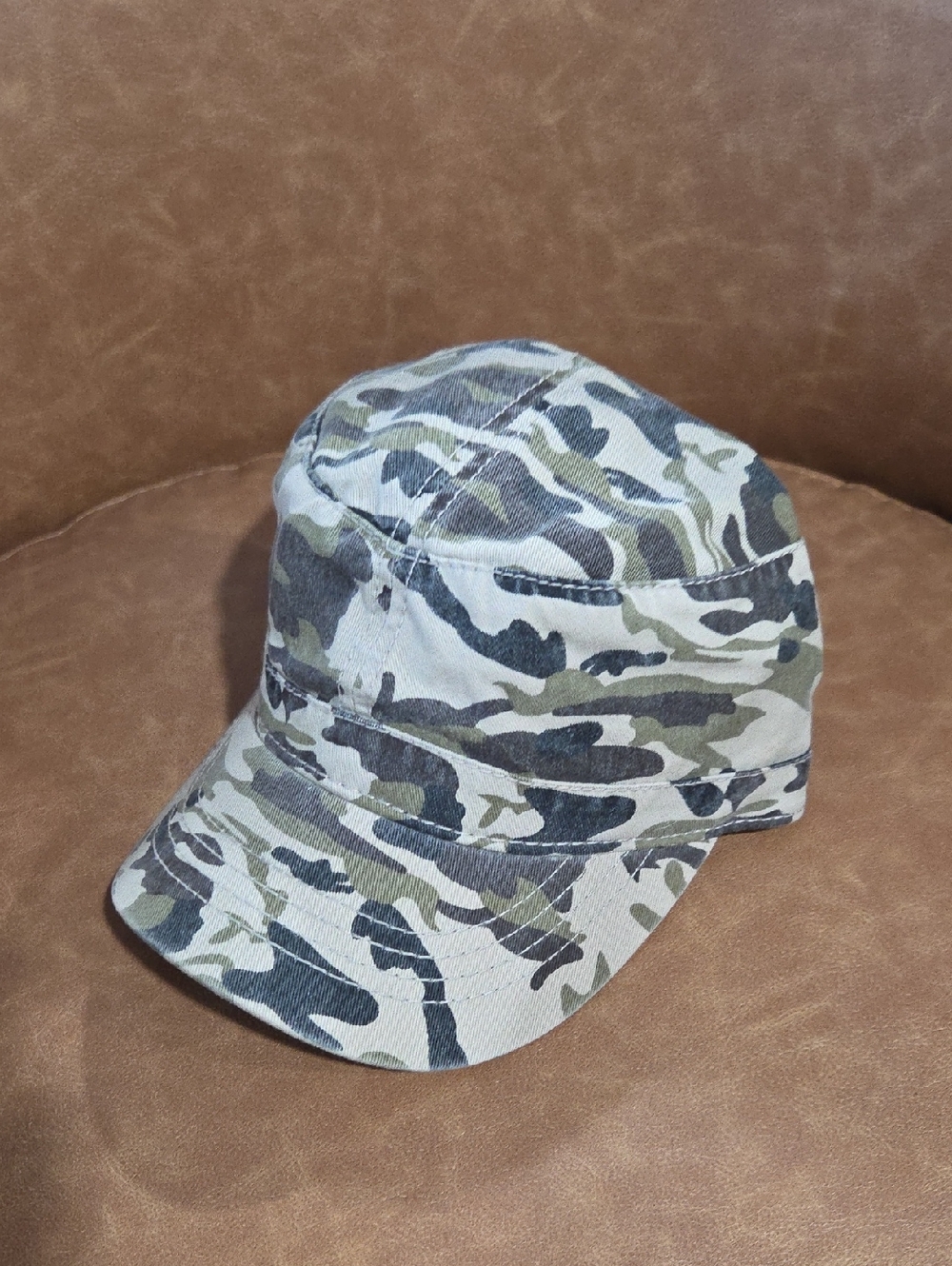 OTTO Camouflage Military Cadet Cap - Green, Tan, Black